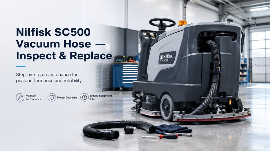 "Nilfisk SC500 Vacuum Hose — Inspect & Replace"