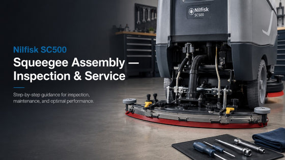 "Nilfisk SC500 Squeegee Assembly — Inspection & Service"