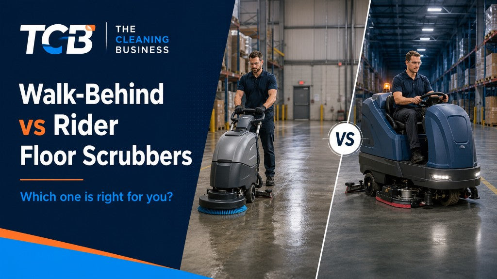 Floor Scrubber Buying Guide: Walk-Behind vs Rider Floor Scrubbers