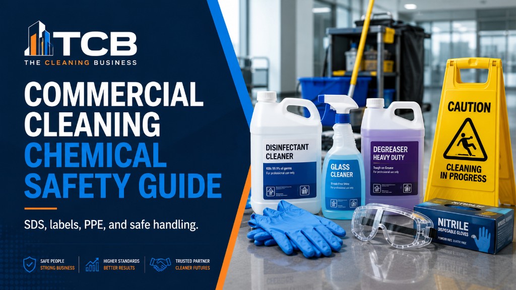 Commercial Cleaning Chemical Safety: SDS, Labels, PPE, and Storage