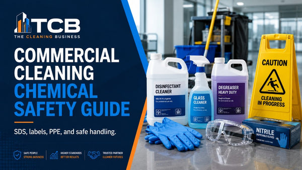 Commercial Cleaning Chemical Safety: SDS, Labels, PPE, and Storage