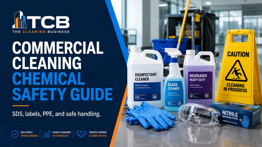 Commercial Cleaning Chemical Safety: SDS, Labels, PPE, and Storage