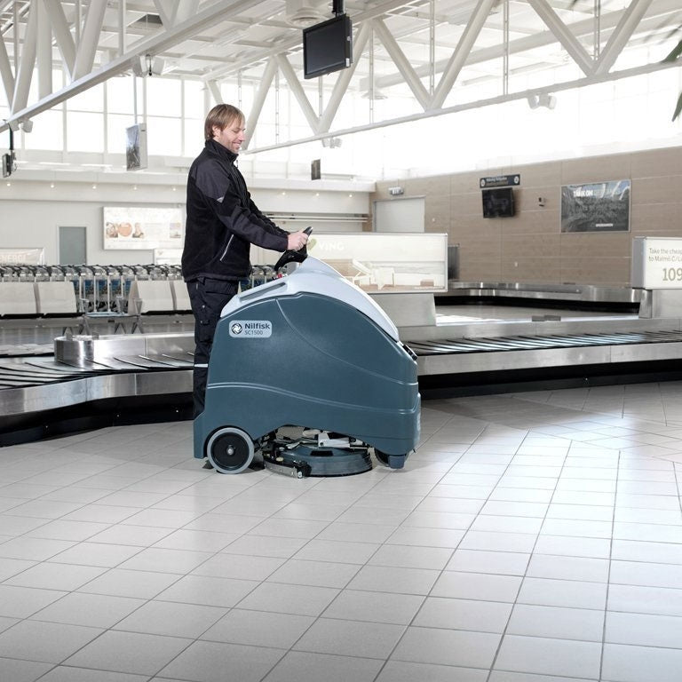 AdvanceÂ® SC1500â„¢ Commercial 20" Stand-On Floor Scrubber w/ EcoFlexâ„¢ & Optional REV Technology
