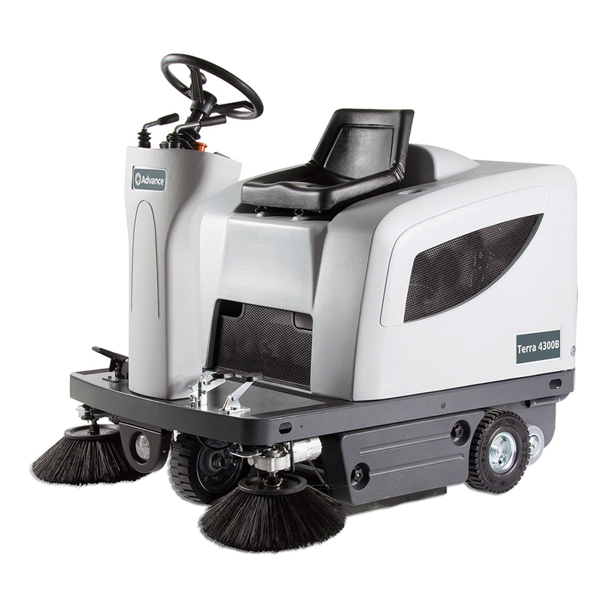 Advance TerraÂ® 4300B Compact Rider Sweeper - 46" Sweeping Path