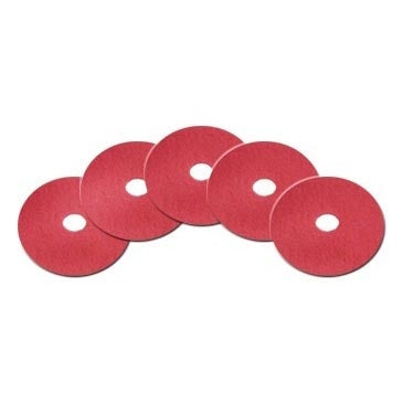 Floor Scrubber Pad Set â€” Red/Blue (17", 5-Pack)