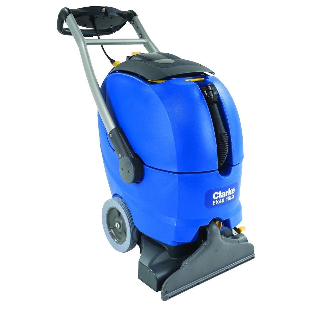 ClarkeÂ® EX40â„¢ 18LX Self Contained 2-Way Carpet Scrubber (12 Gallons) - 18" Head