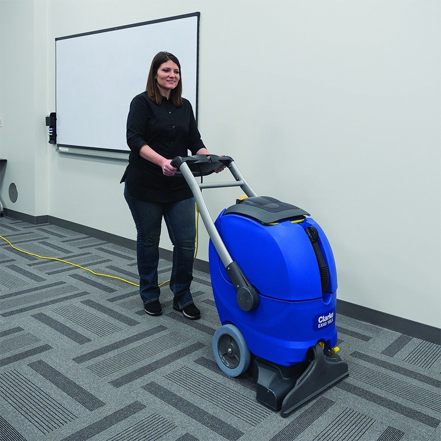 ClarkeÂ® EX40â„¢ 18LX Self Contained 2-Way Carpet Scrubber (12 Gallons) - 18" Head