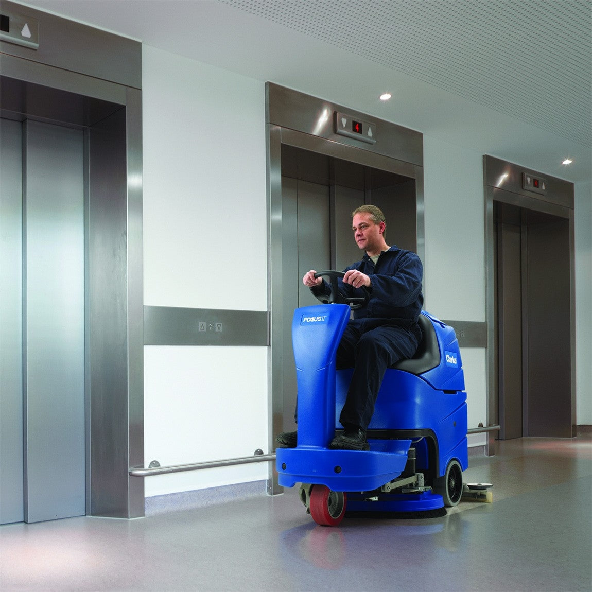 ClarkeÂ® FocusÂ® II MicroRiderâ„¢ Auto Floor Scrubber (26" or 14" x 28" Deck Options) - 21 Gallons