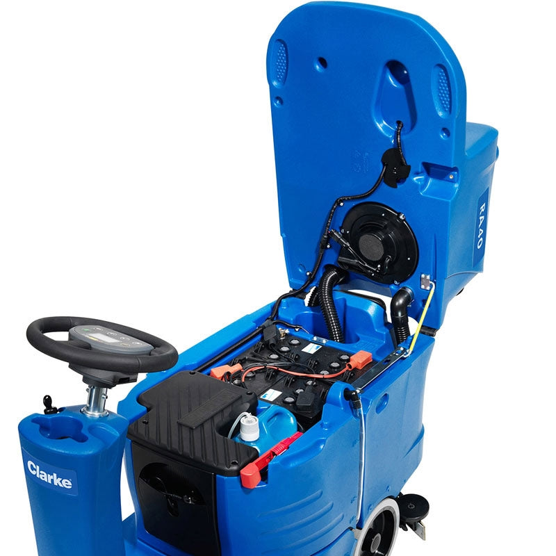 ClarkeÂ® RA40â„¢ 20D Rider Floor Scrubber w/ Pad Driver (20" Scrub Deck) - 18.5 Gallons