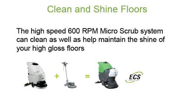 IPC Eagle CT70 ECS 28" Auto Floor Scrubber w/ Microfiber Bonnet Drivers - 19 Gallons