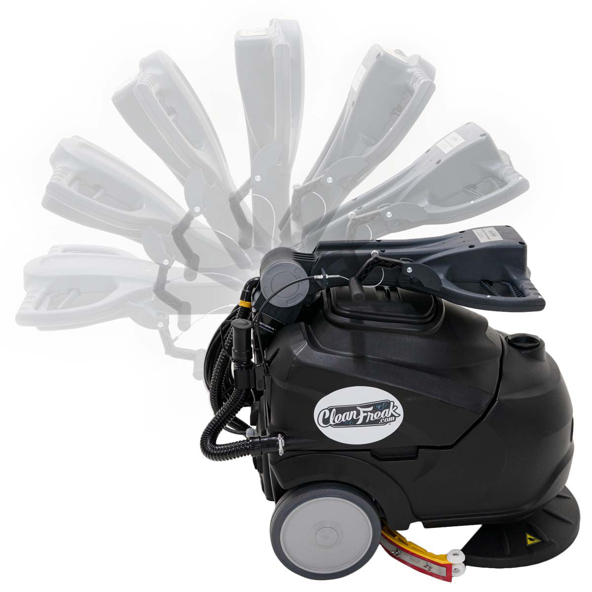 CleanFreak 17" Electric Auto Scrubber Floor Cleaning Package w/ Brush, Pads & Chemicals — gallery image 4