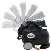 CleanFreak 17" Electric Auto Scrubber Floor Cleaning Package w/ Brush, Pads & Chemicals — gallery image 4
