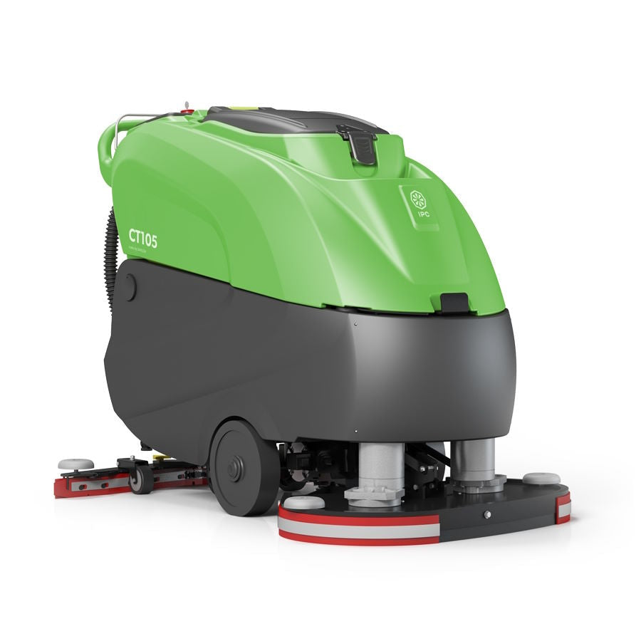 IPC Eagle CT105 Battery Powered Walk Behind Floor Scrubber w/ Brushes (28" & 32" Deck Options) - 26 Gallons — gallery image 1