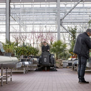 NilfiskÂ® SW3000â„¢ Ride-On Industrial Floor Sweeper w/ Li-Ion Batteries - 53" Sweeping Path