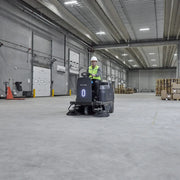 NilfiskÂ® SW3000â„¢ Ride-On Industrial Floor Sweeper w/ Li-Ion Batteries - 53" Sweeping Path