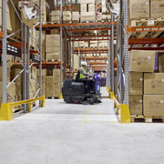 NilfiskÂ® SW3000â„¢ Ride-On Industrial Floor Sweeper w/ Li-Ion Batteries - 53" Sweeping Path