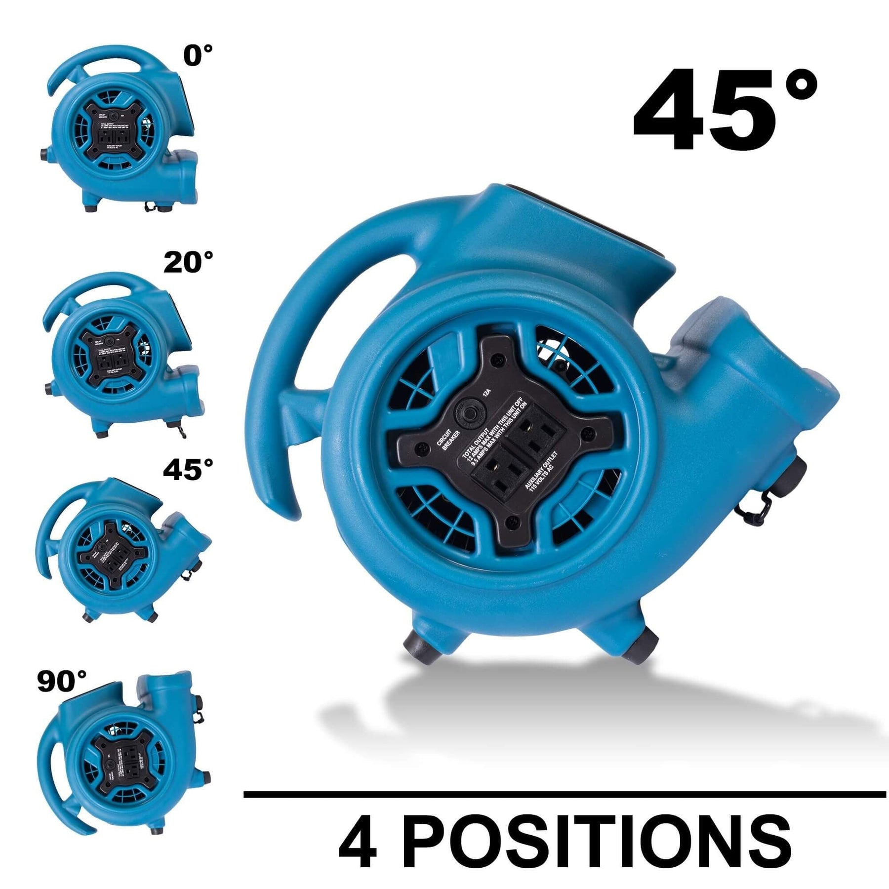 Commercial Carpet Dryer Air Mover â€” 3-Speed — gallery image 3
