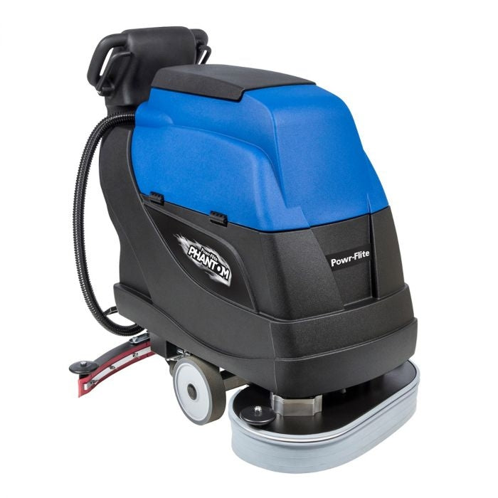 Powr-FliteÂ® Phantom 24" Traction Drive Automatic Floor Scrubber w/ Pad Drivers - 16 Gallons