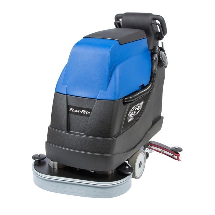 Powr-FliteÂ® Phantom 24" Traction Drive Automatic Floor Scrubber w/ Pad Drivers - 16 Gallons