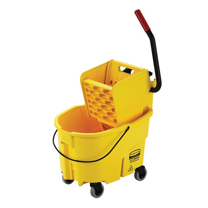 Dual Compartment Mop Bucket & Wringer — 35 Quart