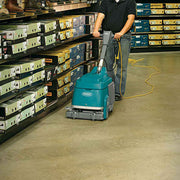 TennantÂ® T1 15â€ Walk Behind Micro Scrubber w/ Cylindrical Brush (Battery & Electric Options) - 3 Gallons