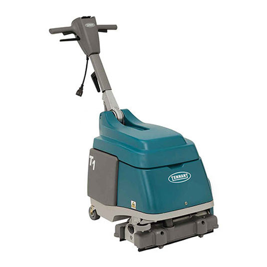 TennantÂ® T1 15â€ Walk Behind Micro Scrubber w/ Cylindrical Brush (Battery & Electric Options) - 3 Gallons