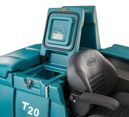 TennantÂ® T20 Industrial Ride-On Floor Scrubber w/ ESÂ® Extended Scrub & ec-H2Oâ„¢ Technology Options â€“ 80 Gallons