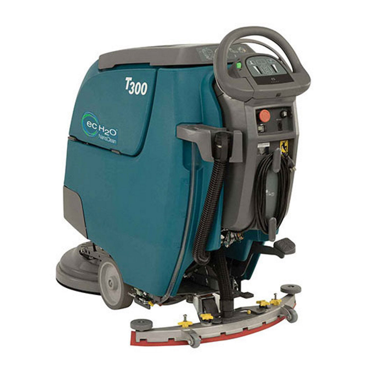 TennantÂ® T300e 20" Walk Behind Automatic Floor Scrubber w/ Pad Driver (Pad Assist & Traction Drive Options) - 11 Gallons
