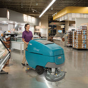TennantÂ® T600 Self-Propelled Walk Behind Automatic Floor Scrubber w/ Pad Drivers (28",  32" & 36" Deck Options) - 32 Gallons