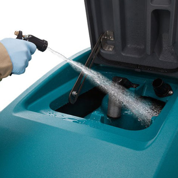 TennantÂ® T600 Self-Propelled Walk Behind Automatic Floor Scrubber w/ Pad Drivers (28",  32" & 36" Deck Options) - 32 Gallons
