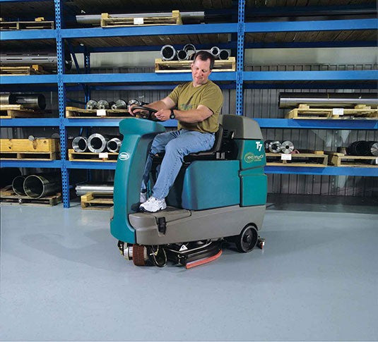 TennantÂ® T7 Ride-On Automatic Floor Scrubber w/ Conventional & ec-H2O NanoCleanÂ® Options â€“ 29 Gallons