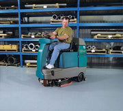 TennantÂ® T7 Ride-On Automatic Floor Scrubber w/ Conventional & ec-H2O NanoCleanÂ® Options â€“ 29 Gallons
