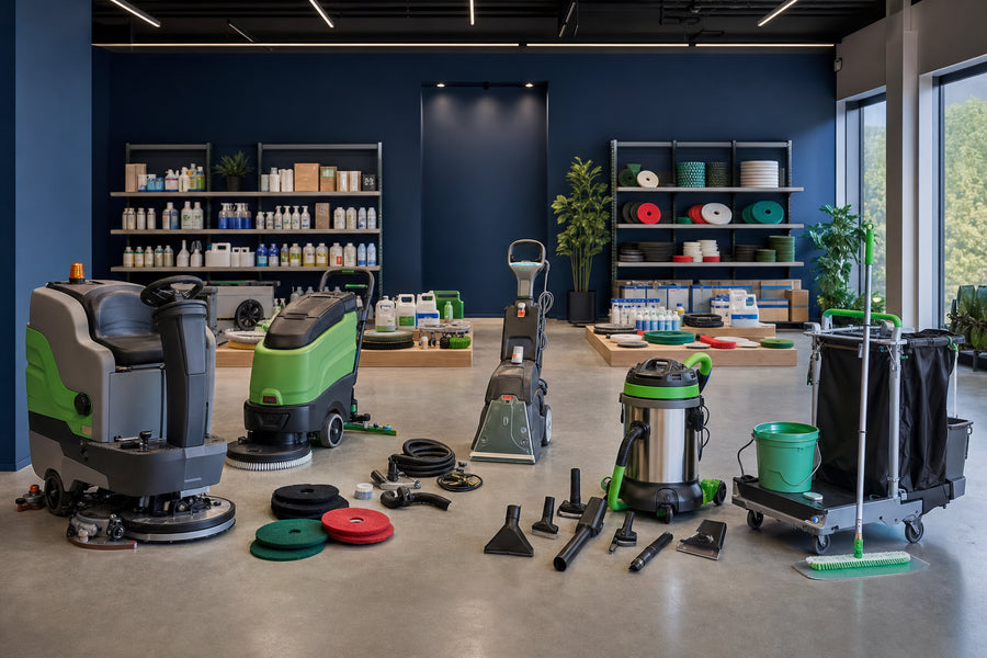 Commercial cleaning equipment packages