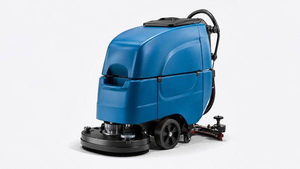 Walk-behind floor scrubber