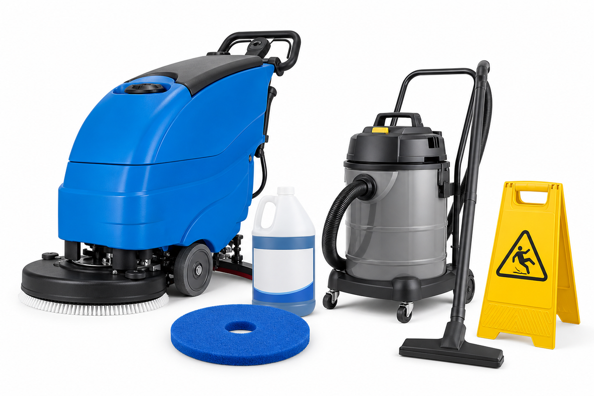 Commercial cleaning equipment packages